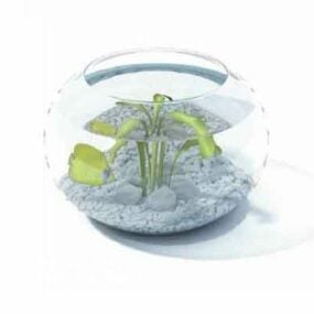 Realistisch Pot Aquarium 3D-model