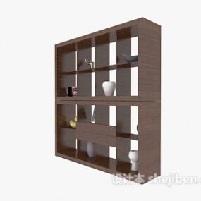Dark Modern Bogu Shelf Display Cabinet 3d model