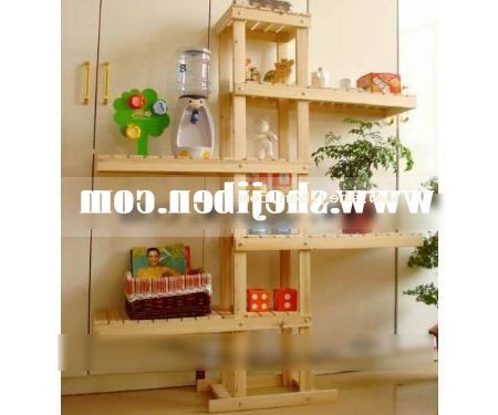 装飾的な木製の棚の家具