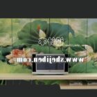 Decorative wall TV cabinet 3d model .