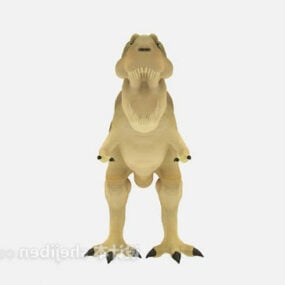 Model 3D plastikowej rzeźby dinozaura