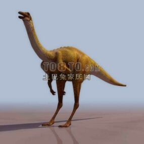 공룡 긴 목 동물 3d 모델