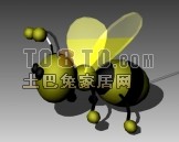 Κούκλα Bee Animal τρισδιάστατο μοντέλο