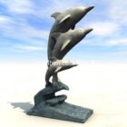 Dolphin Sculpture 3d Model Download.