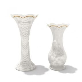 花瓶白色 V1 3Dモデル