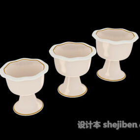 风格化瓷杯3d模型