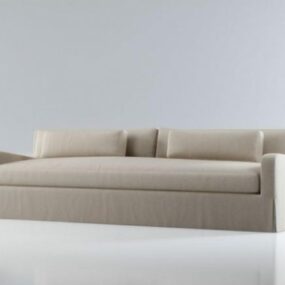 Double Sofa Fabric 3d model