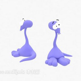 Kinderen Cartoon Animal Knuffel 3D-model