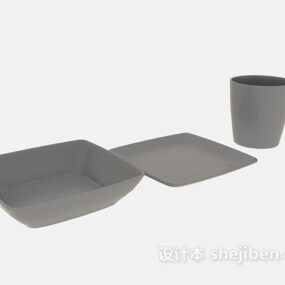 Drink Cup With Bowl 3d model