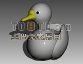 Duck Doll Plast 3d-modell