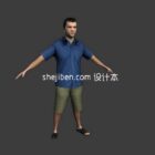 Easy Characters 3d-modell.