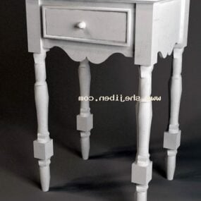 European Stool Furniture Carved Leg 3d model