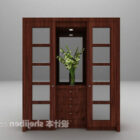 Wood Cabinet With Console Table