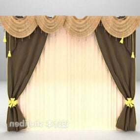 Curtain Vintage Textures 3d model