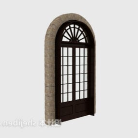 European Arch Door 3d model