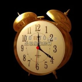 Brass Alarm Clock 3d model