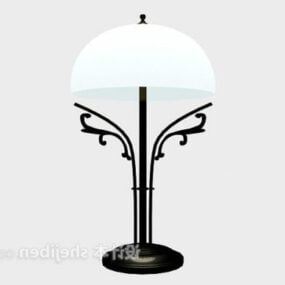 Lámpara de mesa europea de hierro vintage modelo 3d
