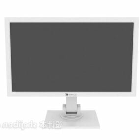 Wide Curved Lcd Tv 3d model
