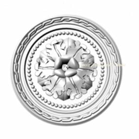 Ceiling Plaster Carving Style 3d model