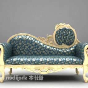 Europejskie antyczne krzesło księżniczki Model 3D