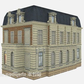 Europese oude villa 3D-model