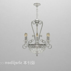 Lustre chandelier classique européen modèle 3D