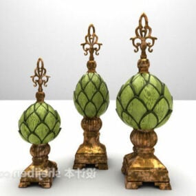 ヨーロッパのセラミック装飾花瓶3Dモデル