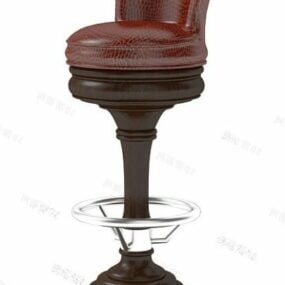 European Chair Stool 3d model