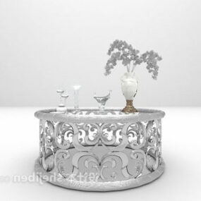 European Carving Coffee Table 3d model