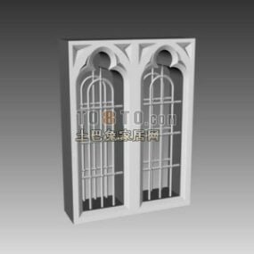 Fireplace Mantels Decoration With Tool 3d model
