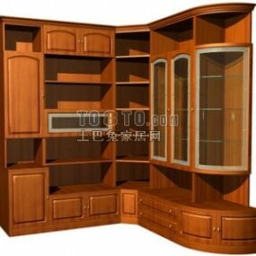 European Corner Kitchen Cabinet 3d model