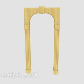 Ash Wooden Door 3d model