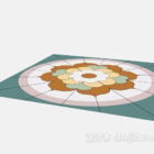 Ceramic Floor Tile Flower Texture