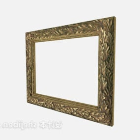 European Frame Bronze Material 3d model