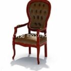 European furniture seat armrest 3d model .
