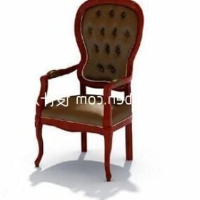European Dining Chair Classic Style 3d model