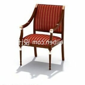 European Fabric Seat Chair 3d model