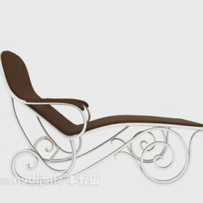European Leather Chair 3d model