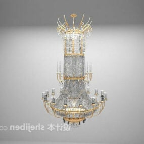 European Luxury Crystal Chandelier 3d model