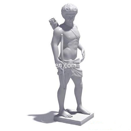 Europeisk gresk mann statue