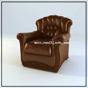 Leather Sofa Upholstery Furniture 3d model