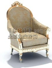 European Elegant Sofa Armchair Furniture 3d model