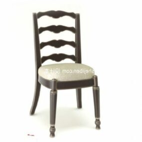 European Antique Dining Chair 3d model