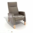 European-style back-up lounge chair 3d model .