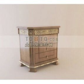 Hotel Furniture Table Chair With Mirror 3d model