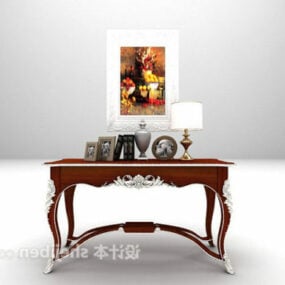 European Entrance Table With Decorating 3d model