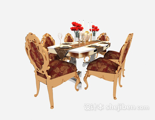 Klassiset eurooppalaiset ruokapöydän tuolit