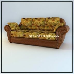 Mô hình 3d dệt sofa cổ điển cũ
