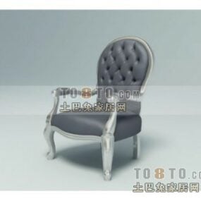 Simple Upholstery Armchair 3d model