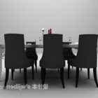 European Round Dinning Table Chair Set